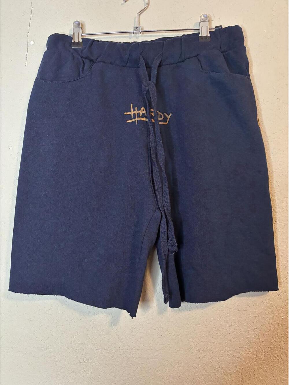 Ed Hardy Navy Graphic Drawstring Shorts Size S